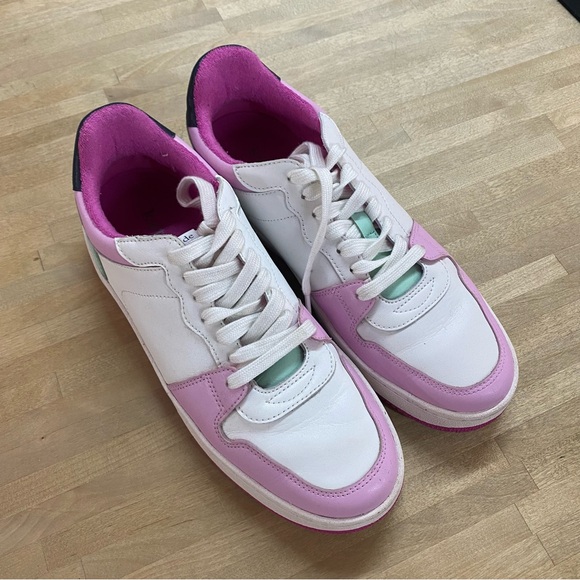KATE SPADE ♠️ Bolt White & Pink Sneakers 9.5 - Picture 2 of 8